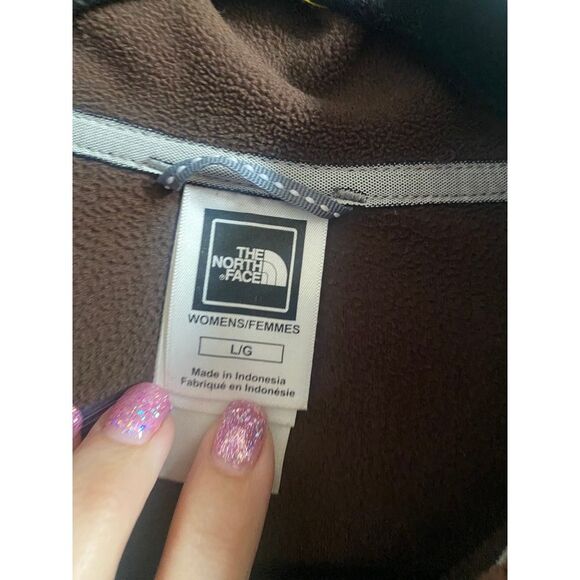 The North Face brown 1/4 zip size large - Picture 3 of 3